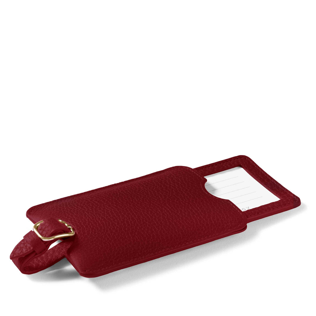 Deluxe Luggage Tag Garnet Red